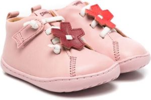 Camper Kids flower-appliqué low-top sneakers Pink