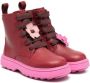 Camper Kids flower-patch detail boots Red - Thumbnail 1