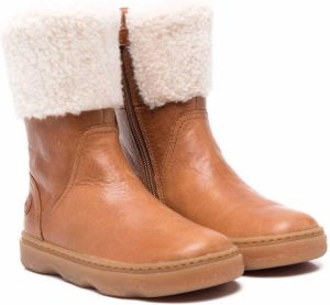 Camper Kids Kido faux-shearling boots Brown