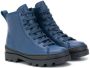 Camper Kids lace-up leather boots Blue - Thumbnail 1
