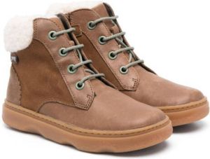 Camper Kids lace-up leather boots Brown