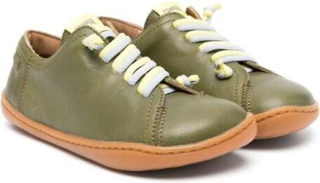 Camper Kids lace-up leather sneakers Green