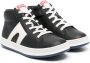 Camper Kids logo-patch leather sneakers Black - Thumbnail 1