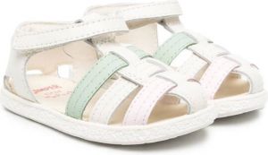 Camper Kids Miko caged touch-strap sandals White