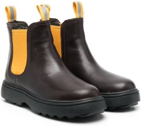 Camper Kids Norte leather chelsea boots Brown