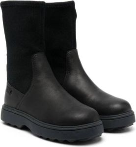 Camper Kids Norte round-toe leather boots Black