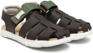 Camper Kids Oruga touch-strap sandals Brown