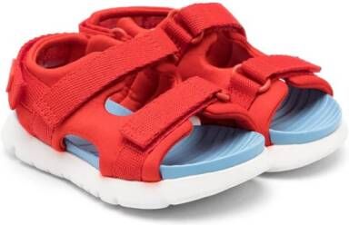 Camper Kids Oruga touch-strap sandals Red
