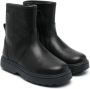 Camper Kids round-toe leather boots Black - Thumbnail 1