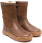 Camper Kids round-toe leather boots Brown - Thumbnail 1