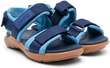 Camper Kids side touch-strap fastening sandals Blue