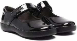 Camper Kids touch strap fastening ballerina shoes Black