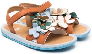 Camper Kids Twins appliqué-detail sandals Brown