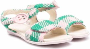 Camper Kids Twins checked sandals Pink