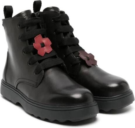 Camper Kids Twins leather ankle boots Black