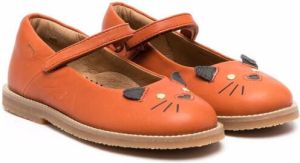 Camper Kids TWS animal-motif ballerina shoes Brown