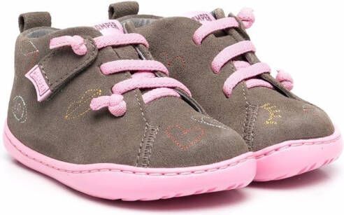 Camper Kids TWS FW suede sneakers Brown