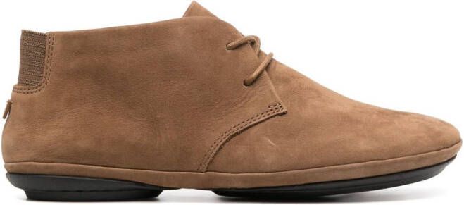 Camper lace-up ankle boots Brown