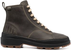Camper lace-up ankle boots Green
