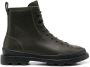Camper lace-up leather boots Green - Thumbnail 1