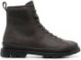 Camper lace-up leather boots Grey - Thumbnail 1