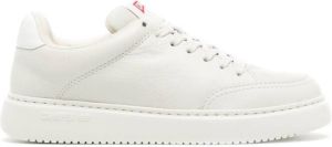 Camper lace-up leather sneakers White