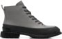 Camper logo lace-up ankle boots Grey - Thumbnail 1
