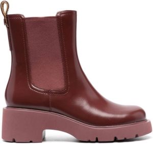 Camper Milah leather Chelsea boots Red