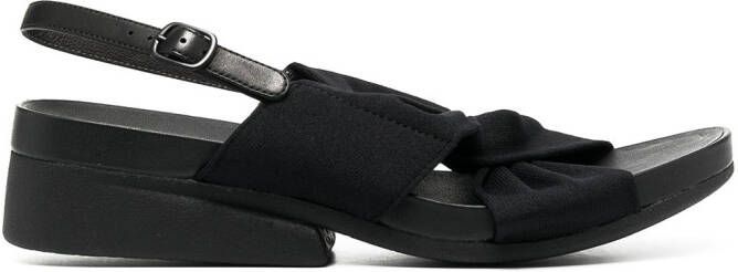 Camper Minikaah cross strap sandals Black