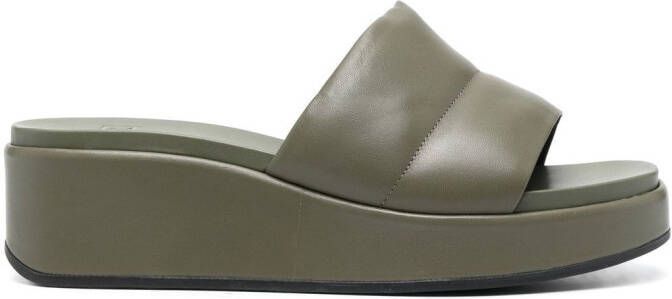 Camper Misia leather sandals Green