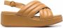 Camper Misia leather wedge sandals Neutrals - Thumbnail 1