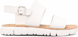 Camper Oruga leather strappy sandals White