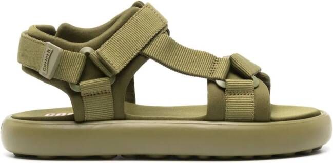 Camper Pelotas Flota touch-straps sandals Green