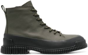 Camper Pix leather ankle boots Green