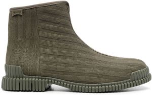 Camper Pix rib-knit ankle boots Green