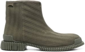 Camper Pix ribbed-knit ankle boots Green