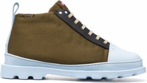 Camper ridged-sole lace-up boots Green