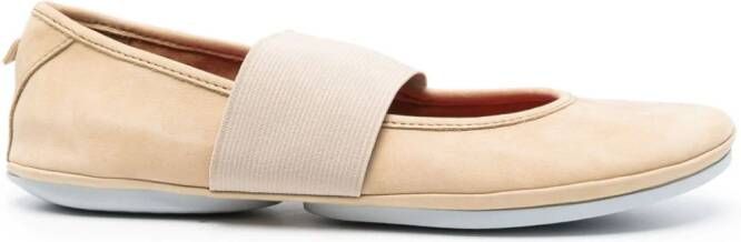 Camper Right Nina leather ballerina shoes Neutrals