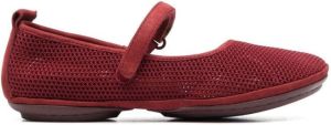 Camper Right Nina perforated ballerinas Red