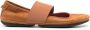 Camper Right Nina suede ballerina shoes Brown - Thumbnail 1