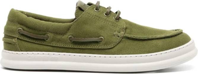Camper Runner lace-up boat shoes Green