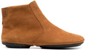 Camper side-zip ankle boots Brown