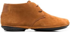 Camper suede lace-up boots Brown