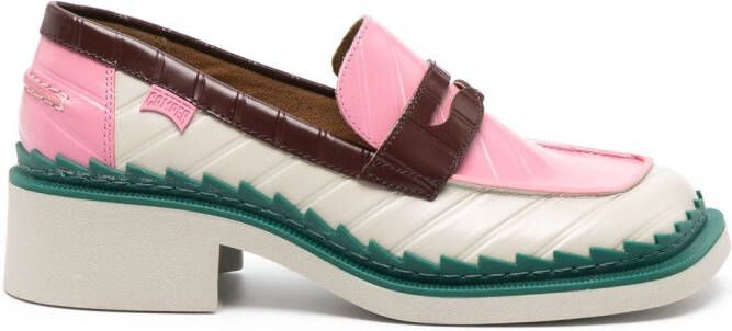 Camper Taylor 45mm leather loafers Pink