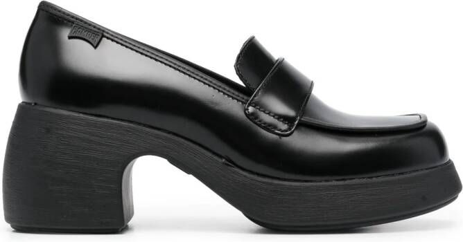 Camper Thelma 65mm heeled loafers Black