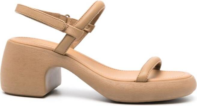 Camper Thelma 70mm leather sandals Neutrals