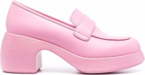 Camper Thelma leather loafers Pink