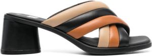 Camper three-tone sandals Black