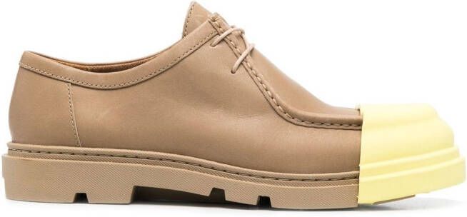 Camper two-tone lace-up loafers Neutrals