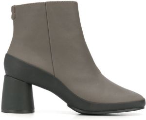 Camper Upright two-tone ankle boots Green
